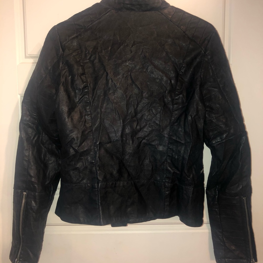 Jou Jou Faux Leather Moto Jacket - Picture 4 of 4